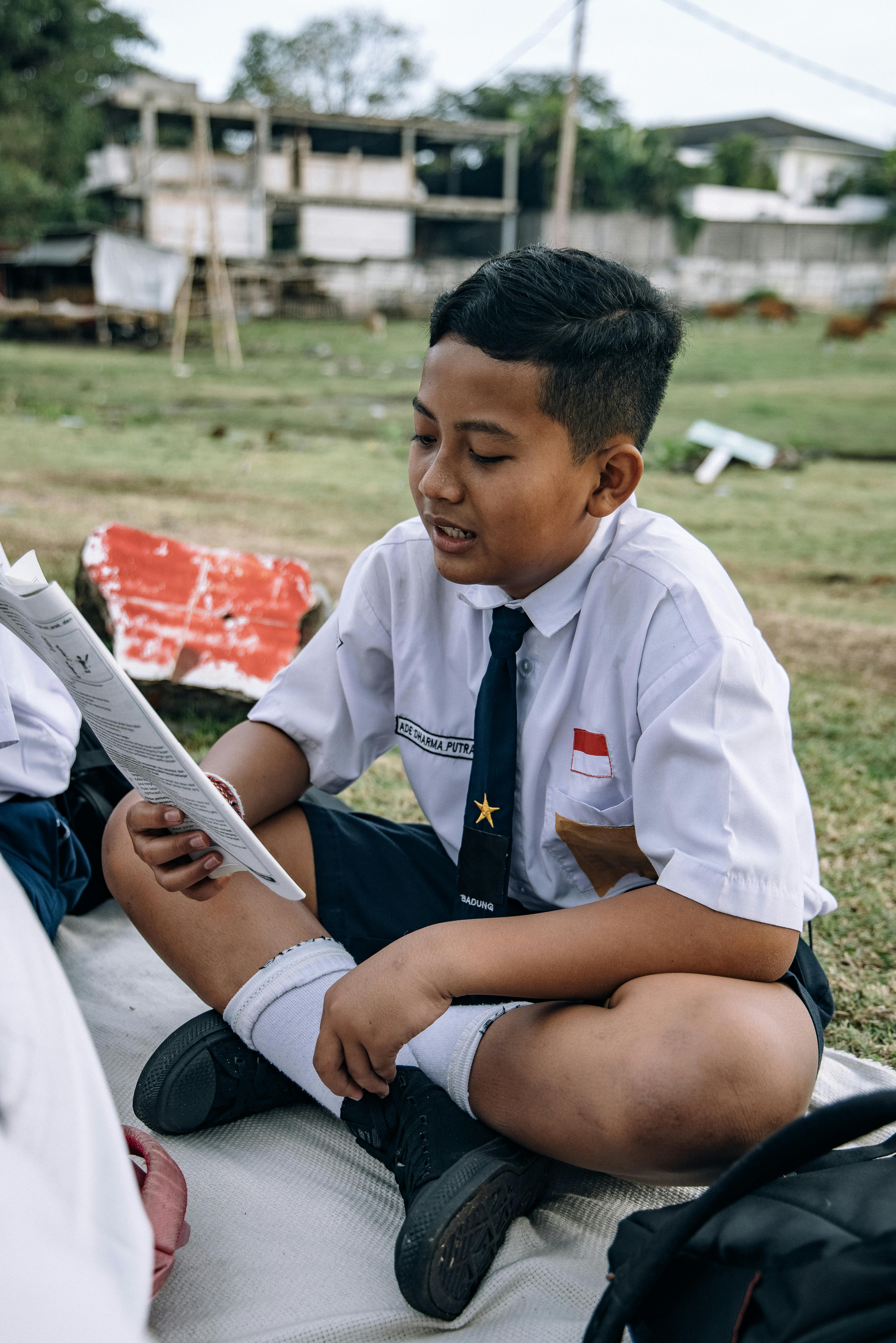 Child with headphones