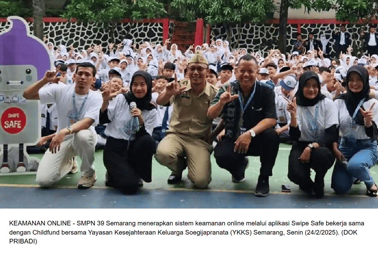 SMPN 39 Semarang Terapkan Keamanan Online Melalui Aplikasi Swipe Safe